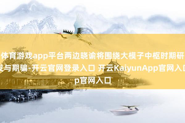 体育游戏app平台两边晓谕将围绕大模子中枢时期研发与期骗-开云官网登录入口 开云KaiyunApp官网入口